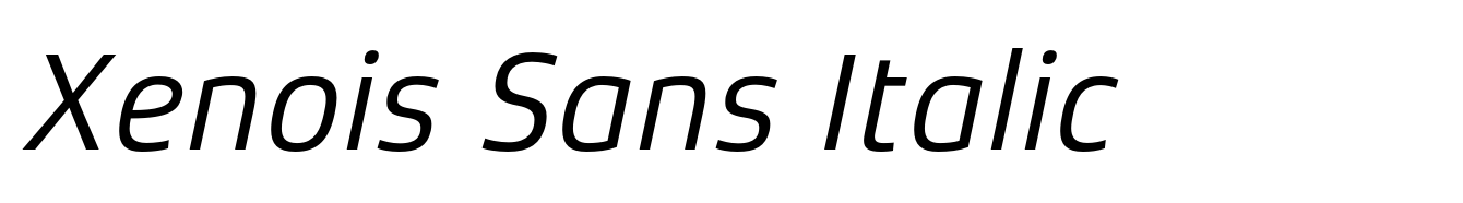 Xenois Sans Italic